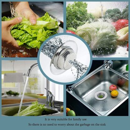 Stainless Steel Sink / Wash Basin Drain Strainer - Image 15