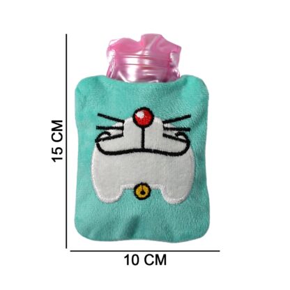 Doremon Cartoon Small Hot Water Bag with Cover for Pain Relief - Image 6