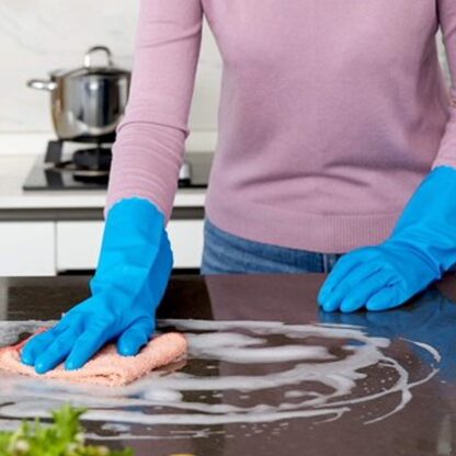 4855 2 Pair Large Blue Gloves For Different Types Of Purposes Like Washing Utensils, Gardening And Cleaning Toilet Etc. - Image 6