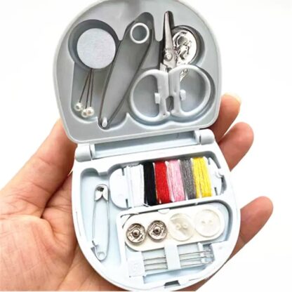 Mini Travel Sewing Kit DIY Sewing Portable Sewing Tool Kits Plastic Sewing Kit Box Beginner Friendly Emergency Sewing Repair Kit with Threads Scissors Hand Sewing Needles - Image 6