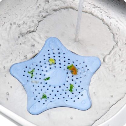 0830  Star Shape Suction Cup Kitchen Bathroom Sink Drain Strainer Hair Stopper Filter, Star Shaped Sink Filter Bathroom Hair Catcher, Drain Strainers Cover Trap Basin(Mix Color 1 Pc) - Image 3