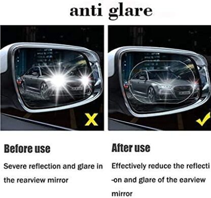 7552 Anti Fog Anti Scratch Interior Rearview Car Mirror Film Waterproof HD Clear Protective Sticker Film for Safe Driving, Car Mirrors, Side Windows - Image 6