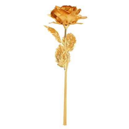 0606 Luxury Decorative Gold Plated Artificial Golden Rose with Premium Box - Image 9