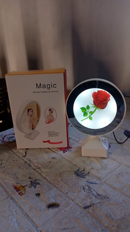 Plastic 2 in 1 Mirror Come Photo Frame with Led Light - Image 13