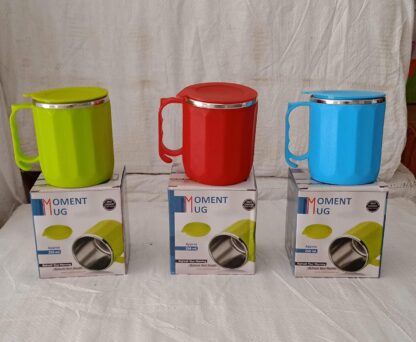 Stainless Steel Lid Cover Hot Coffee/Tea Mug Hot Insulated Double Wall Stainless Steel, Coffee and Milk Cup with Lid - Coffee Cup Approx 250 ML, 300 ML ( 1 Pc Mix Color) - Image 11