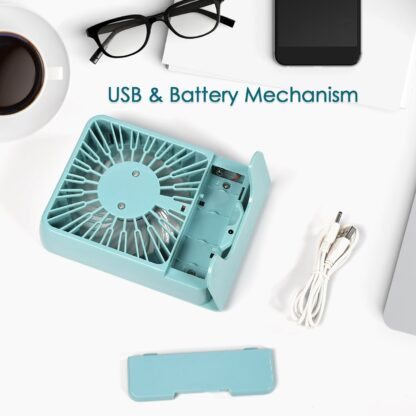 4810 Portable Desk Fan Big Table Fan3 Step Speed Setting Fan Personal Desk Fan Suitable For Office , School & Home Use (Battery Not Include) - Image 6