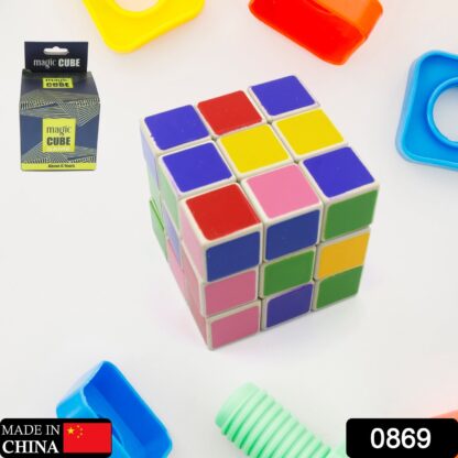 0869 3x3x3 Cube Solving Kit - Includes Cube, Formula Sheets, Perfect for Beginners and Enthusiasts, 3d puzzles game | rubick cube puzzle cubes | rubix cube (1 Pc ) - Image 2