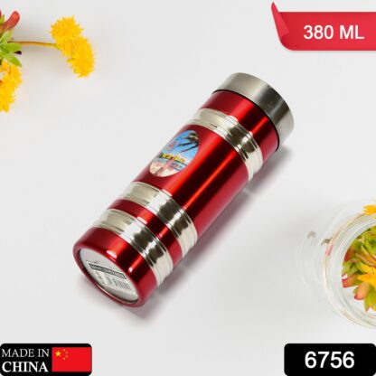 6756 Mini Stainless Steel Water Bottle Bottle 380Ml For School  & Home Use - Image 2