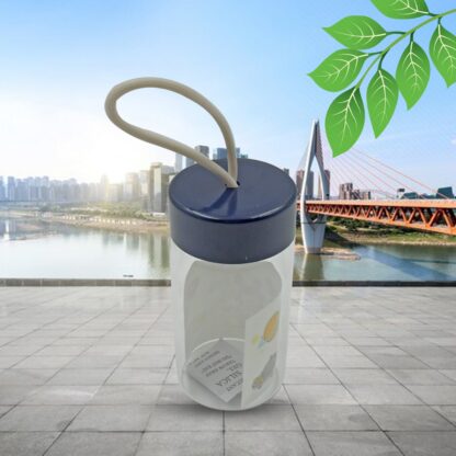 7335 Outdoor Sport Glass water bottle 350ml leak proof BPA-free for travel cold and hot water glass water bottle with daily water intake for gym and children, Home, Travel, Office Use - Image 5