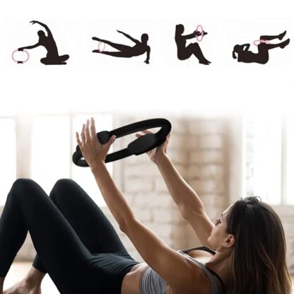 6714  Fitness Ring Workout Yoga Ring Circle Pilates for Woman Fitness Circle Thigh Exercise Pilates Circle Ring Fitness Equipment for Home - Image 4