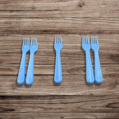 5895  Reusable Premium Heavy Weight Plastic Forks, Party Supplies, One Size, plastic 5pc Serving Fork Set for kitchen, Travel, Home (5pc) - Image 5