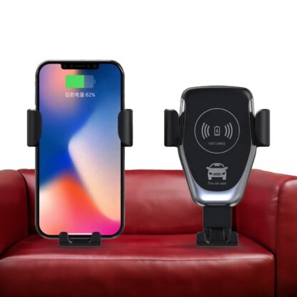 7042 Car Phone Holder Wireless Car Charger 10W Qi Fast Charging Car Charger Gravity Auto Clamping 360Â° Rotation Air Vent Car Mount Holder - Image 7