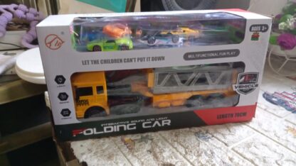 Realistic Long-Haul Toy Vehicle Transport Playset with Lights and Sound - Image 7