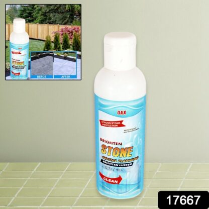 17667 Stone Stain Remover Cleaner, Stone Crystal Plating Agent, Marble Stone Cleaner Polishes, Crystal Plating for Kitchen, Patio, Backyard Marble Cleaner and Polish (75 ML Approx / 1 pc) - Image 2