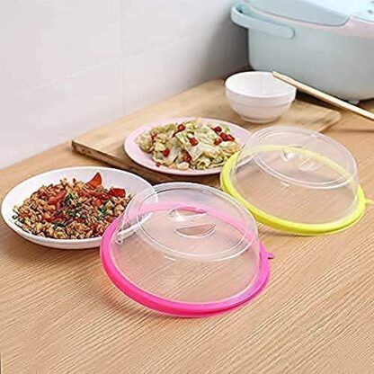 5892 Air-Tight Microwave Oven Dish Cover Microwave Splatter Cover Food Cover Microwave Food Plate Kitchen Plate Dish Lid Dishwasher Safe - Image 6