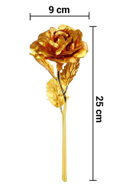 0606 Luxury Decorative Gold Plated Artificial Golden Rose with Premium Box - Image 10