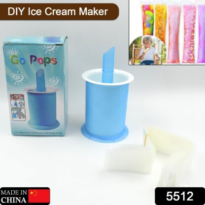 5512 Homemade Popsicle Maker Manual Ice Cream Machine With Approx 20 Pcs Packing Bag Popsicle Mold Convenient Maker Manual Ice Cream Machine For Kids Adults DIY, Reusable - Image 2