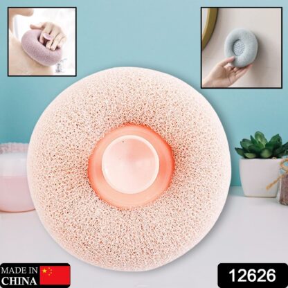 12626 Super Soft Bath Sponge Flower Suction Cup Bath Sponges for Shower Women Men Foam Loofah Sponge Exfoliating Bath Sponge Body Washer Reusable loofah Massage Bath (1 pc) - Image 2