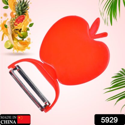 5929 Apple Shaped Folding Peeler Vegetable Peeler for Kitchen, Home Fruit Peelers, Great for Peeling Potato, All Types of Vegetable - Image 2