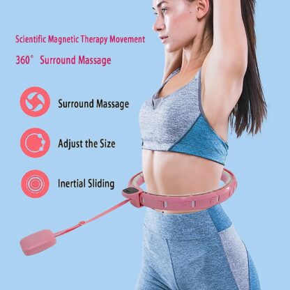 Fitness Adjustable Detachable Fitness Hula Hoop Ring Smart Round Count & Weight Loss Gym Equipment Exercise Smart Hula Hoops - Image 12