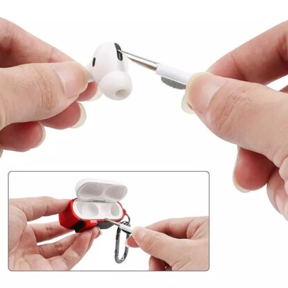 3 In 1 Earbuds Cleaning Pen For Cleaning Of Ear Buds And Ear Phones Easily Without Having Any Damage. - Image 4