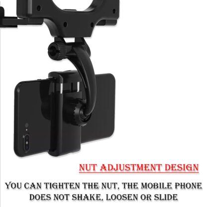 6279 Rear View Mobile Holder Universal Vehicle Rear View Mirror Mobile phone Mount Stand - Image 6