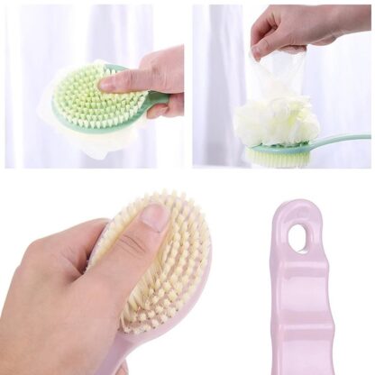 4832 2in1 Bath Brush With Long Handle - Image 6