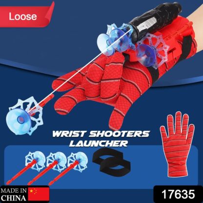 Web Shooter Toy for Kids Fans, Launcher Wrist Gloves Toys For Kids, Boys Superhero Gloves Role-Play Toy Cosplay, Sticky Wall Soft Bomb Funny Children's Educational Toys - Image 3