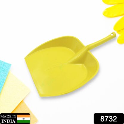 8732 Dustpan with Long Handle, Dust Collection Dust Pan Tray for Kitchen, Home, Office, Bathroom Etc (1 Pc / Multicolor ) - Image 2