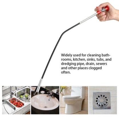 1634 Metal Wire Brush Sink Cleaning Hook Sewer Dredging Device - Image 6