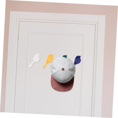 7772 Bird Hook self Adhesive Hooks Wall Mounted Hook Shower Towel Hook Hat Hooks Rack Coat Hook Door Back Hook Adhesive Hooks for Wall Novelty Wall Hook (4 Pc Set) - Image 3