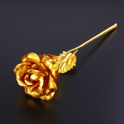 0606 Luxury Decorative Gold Plated Artificial Golden Rose with Premium Box - Image 11