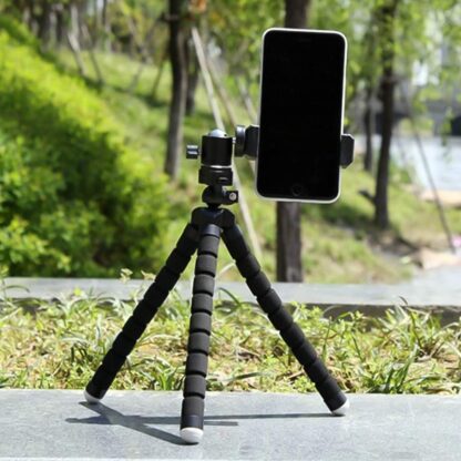 0266 Portable Mini Octopus Tripod Stand with Phone Holder for Live Selfie, Mobile Phone Portable and Adjustable Stent - Image 8