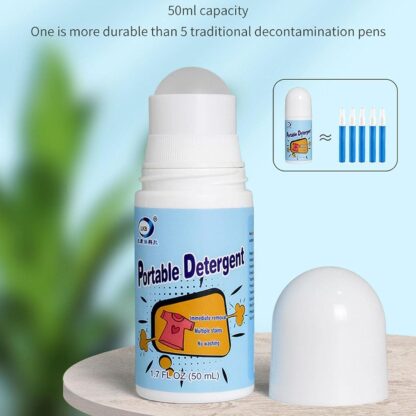 7933 Clothes Stain Remover Bead Design Emergency Stain Rescue Roller-ball Cleaner for Natural Fabric Removes Oil Almost All Types of Fabrics - Image 3