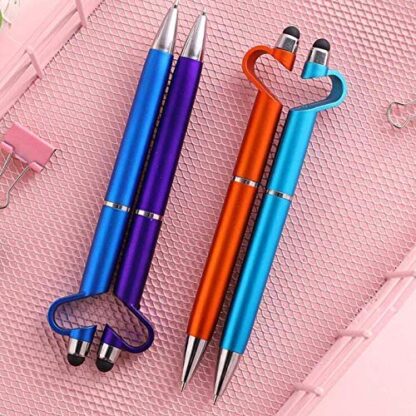 3 in 1 Ballpoint Function Stylus Pen with Mobile Stand - Image 7