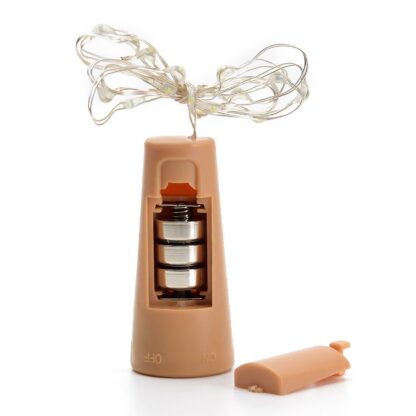 6437 20 LED Wine Bottle Cork Lights Copper Wire String Lights, Battery Powered /  Wine Bottle Fairy Lights Bottle - Image 4