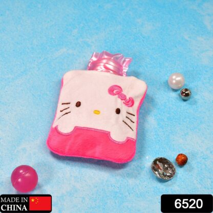 Pink Hello Kitty Small Hot Water Bag with Cover for Pain Relief - Image 2