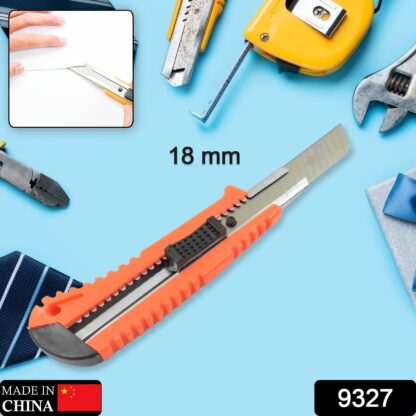 9327 Multi-Use Iron Cutter, Cutting Blade and Precision Knife Blade, Utility Knife - Heavy Duty Industrial Cutter Knife (18mm) - Image 2