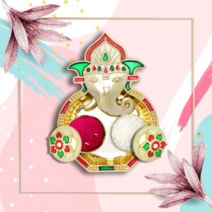 Rakasha Bandhan Special Puja Thali, Kumkum Thali Holder, Pooja Return Gift, Indian Housewarming Gifts, Brother / Bhai / Bhabhi / Sister / Family  Rakhi for Rakshabandhan, Diwali - Image 13