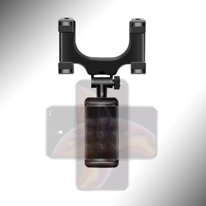 6279 Rear View Mobile Holder Universal Vehicle Rear View Mirror Mobile phone Mount Stand - Image 5