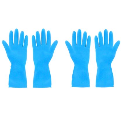 4855 2 Pair Large Blue Gloves For Different Types Of Purposes Like Washing Utensils, Gardening And Cleaning Toilet Etc. - Image 8