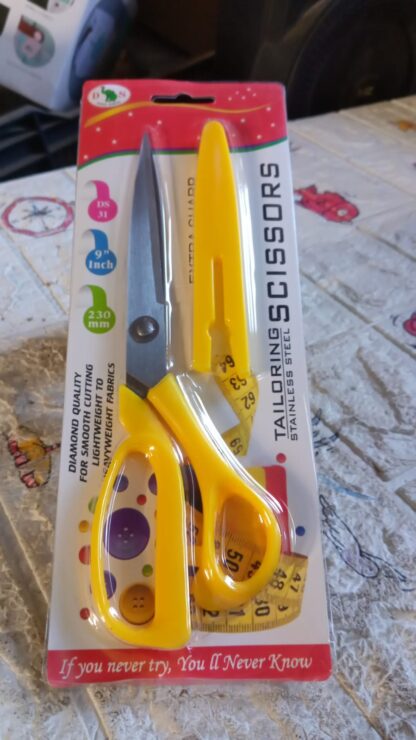 7583 Scissors for craft work paper cutter Scissor stainless steel All Purpose Ergonomic Comfort Grip Office Scissors Craft Shears Sharp Scissors (9 Inch) - Image 6