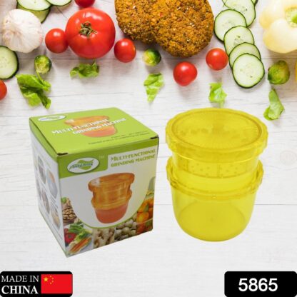 5865 Multi-Function Grinding Machine 2 In 1 Portable Manual Citrus Juicer for Grind ginger And garlic Slurry, Fruit Squeezer, Squeeze Soy-bean milk, Vegetable Salad. Juice Cup Child Healthy Life Potable Juicer Machine - Image 2