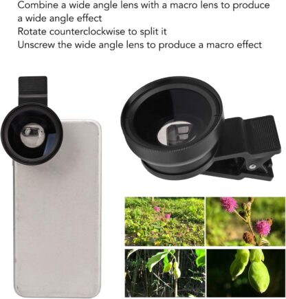 6553 Camera Lens External Phone Lens Phone Camera Lens 0.45X Universal Ultra Wide Angle 12.5X Beauty Function External Lens Camera Accessories for Take Pictures, most Android Smartphone - Image 8