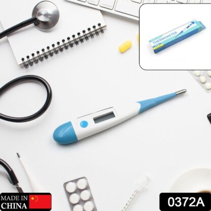 0372a Thermometer for Adults, Child With LCD Backlight Display & Thermometer Cover Thermometer for Fever - Image 2