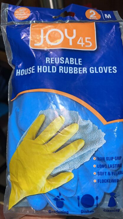 4855 2 Pair Large Blue Gloves For Different Types Of Purposes Like Washing Utensils, Gardening And Cleaning Toilet Etc. - Image 9