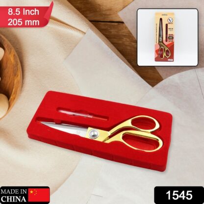 Stainless Steel Tailoring Scissor Sharp Cloth Cutting for Professionals  (Golden) - Image 3