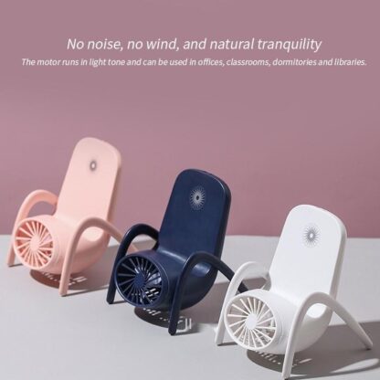 4814 Portable Mobile Phone Holder Fan  Personal Fan Multi- Function Fan Handheld Charging Fan (Battery Not Include) - Image 7