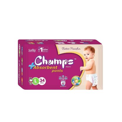 Premium Champs High Absorbent Pant Style Diaper Small, Medium and Large Size Diaper - Image 15