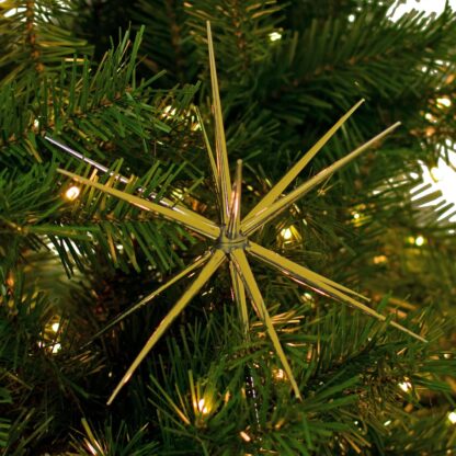 3D Gold Star Hanging Decoration Star, Acrylic Look  Hanging Luminous Star for Windows, Home, Garden Festive Embellishments for Holiday Parties Weddings Birthday Home Decoration ( Big / Medium, Small ) - Image 5